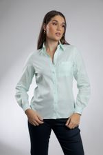 Camisa Feminina Comfy em Algodão com Bolso Frontal