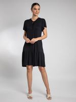 Vestido Gola Padre Com Laço