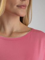 Blusa Manga Curta Picueta Decote