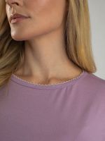 Blusa Manga Curta Picueta Decote