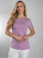 Blusa Manga Curta Picueta Decote