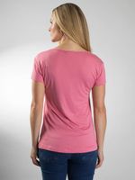 Blusa Manga Curta Picueta Decote