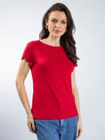 Blusa Manga Curta Picueta Decote