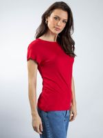 Blusa Manga Curta Picueta Decote