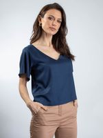 Blusa Social Decote V