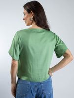 Blusa Social Decote V