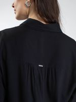 Camisa C/ Franzido Ombro Vista Interrompida