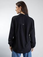 Camisa C/ Franzido Ombro Vista Interrompida