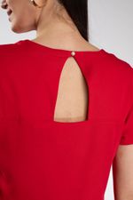 Blusa Social Recorte Nas Costas