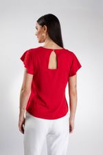 Blusa Social Recorte Nas Costas