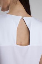 Blusa Social Recorte Nas Costas