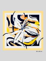 Lenço Quadrado Floral 60x60cm