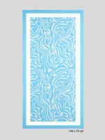 Lenço Cetim Estampa Wave 140X70cm