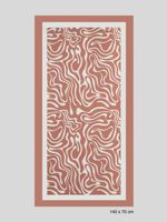 Lenço Cetim Estampa Wave 140X70cm