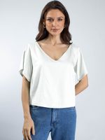 Blusa Social Decote V