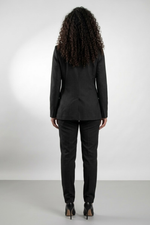 Blazer Feminino de Alfaiataria sem Lapela Com Bolso Interno