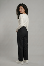 Calça Feminina Wide Leg em Viscose com Poliamida