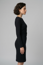 Vestido Feminino  em Malha Texturizada com Faixa e Fivela