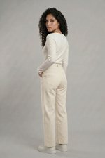 Calça Feminina Wide Leg em Viscose com Poliamida