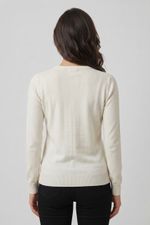 Blusa Feminina Manga Longa em Tricô com Cashmere