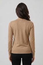 Blusa Feminina Manga Longa em Tricô com Cashmere