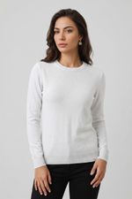 Blusa Feminina Manga Longa em Tricô com Cashmere