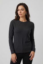 Blusa Feminina Manga Longa em Tricô com Cashmere