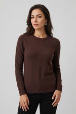 Blusa Feminina Manga Longa em Tricô com Cashmere