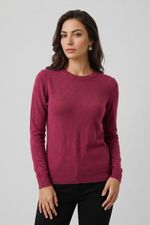 Blusa Feminina Manga Longa em Tricô com Cashmere