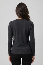 Blusa Feminina Manga Longa em Tricô com Cashmere