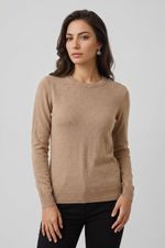 Blusa Feminina Manga Longa em Tricô com Cashmere