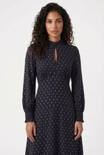 Vestido Midi em Viscose Estampada Liberty