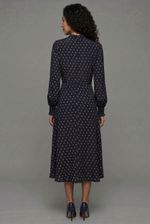 Vestido Midi em Viscose Estampada Liberty