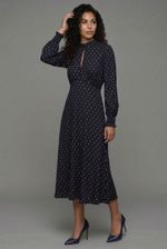 Vestido Midi em Viscose Estampada Liberty
