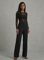 Calça Feminina Social Reta em Viscose com Cintura Média