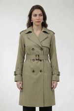 Trench Coat Alongado Com Transpasse