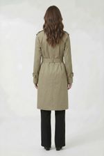 Trench Coat Alongado Com Transpasse