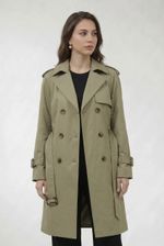 Trench Coat Alongado Com Transpasse
