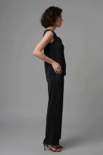 Calça Pantalona Feminina Malha Plissada