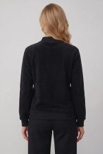Blusa Feminina Manga Longa com Gola Alta e Interior Apeluciado
