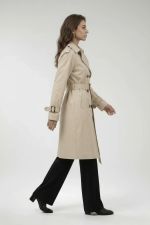 Trench Coat Alongado Com Transpasse