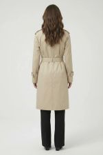Trench Coat Alongado Com Transpasse
