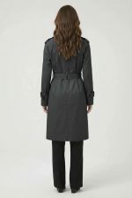 Trench Coat Alongado Com Transpasse