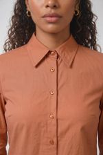 Camisa Feminina Manga Longa Em Viscose Com Poliamida E Prega Nas Costas