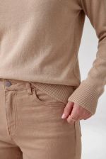 Blusa Feminina em Tricô com Cashmere e Gola Rolê