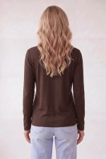 Cardigan Feminino Curto Em Tricô Fino Com Botões Frontais 