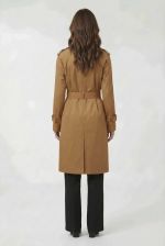 Trench Coat Alongado Com Transpasse