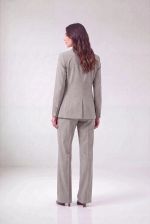 Blazer Feminino Alongado de Alfaiataria Mescla com Bolso Interno