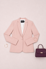 Blazer Feminino Clássico de Alfaiataria em Sarja