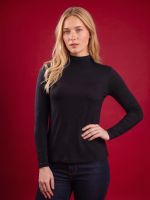 Blusa Feminina Básica em Malha com Gola Chaminé